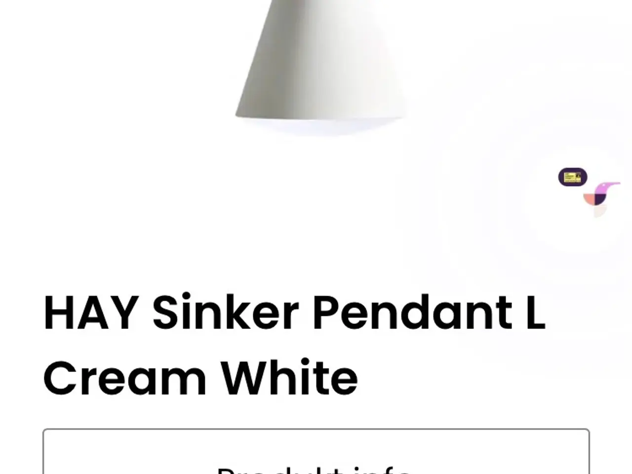 Billede 3 - Hay Sinker pendant L- Helt ny