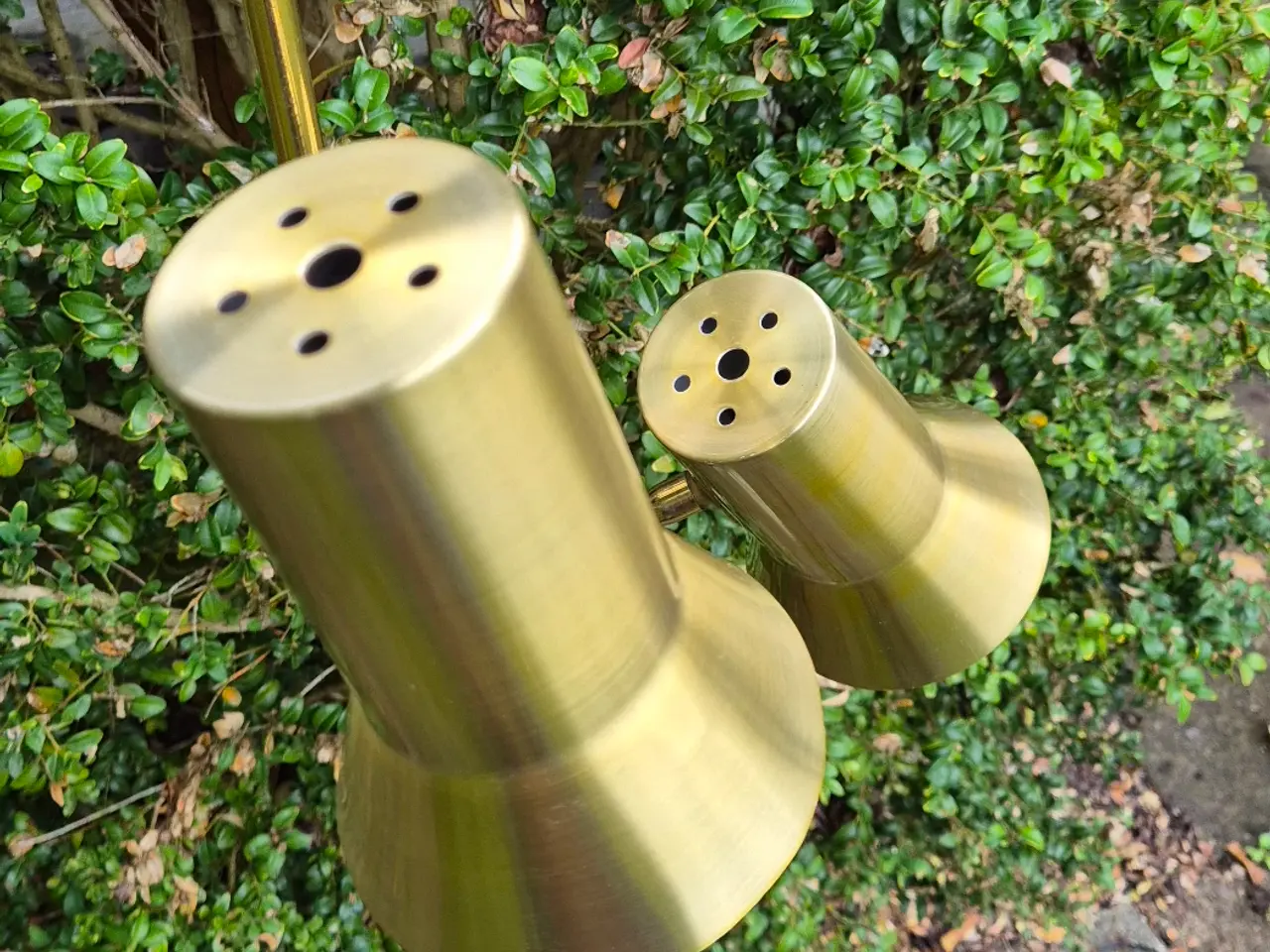 Billede 2 - Flot, unik gulvlampe i messing
