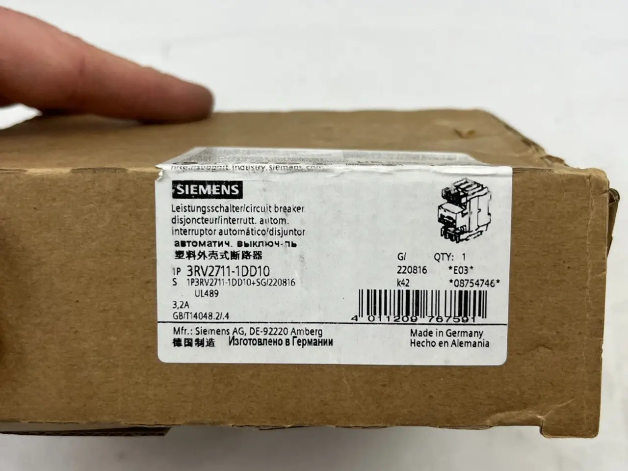 Billede 9 - Siemens 3RV2711-1DD10 SIRIUS Motor Protection 3.2A