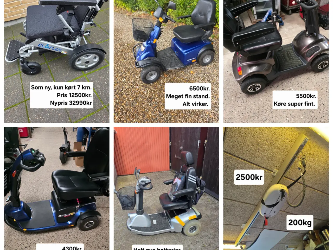 Billede 1 - Elscootere og elkørestol