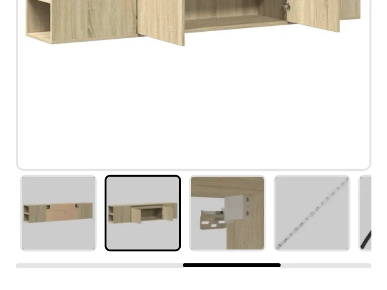 Billede 2 - TV bord med led lys