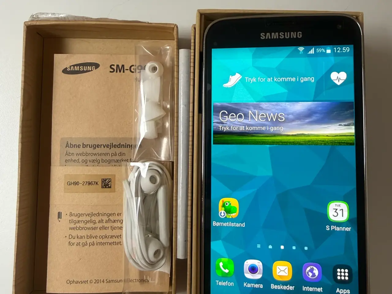 Billede 6 - Original Samsung S5 med tilbehør