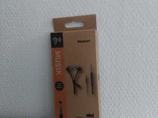 Headset med ledning (original indpakning)