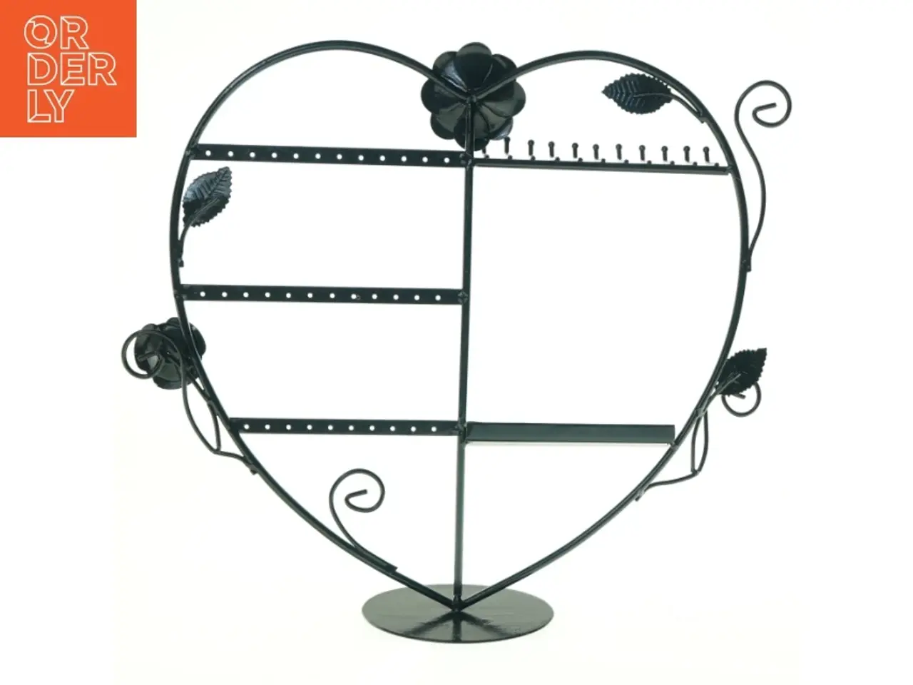 Billede 2 - Metalsmykke stativ i form af et hjerte (str. 34 x 36 cm)