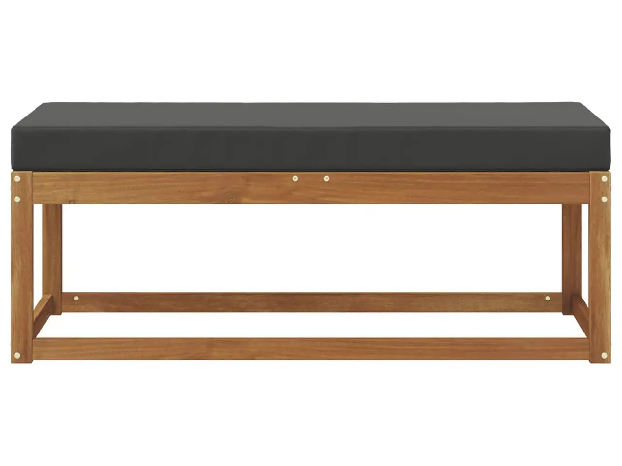 Billede 3 - Udendørs Stolbænk Naturlig og Antracit 115 x 43 x 45 cm