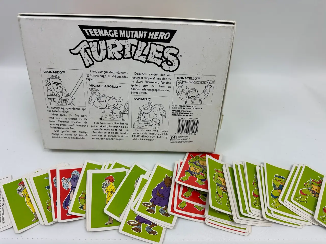 Billede 6 - Turtles 'kortspil', retro (1991)