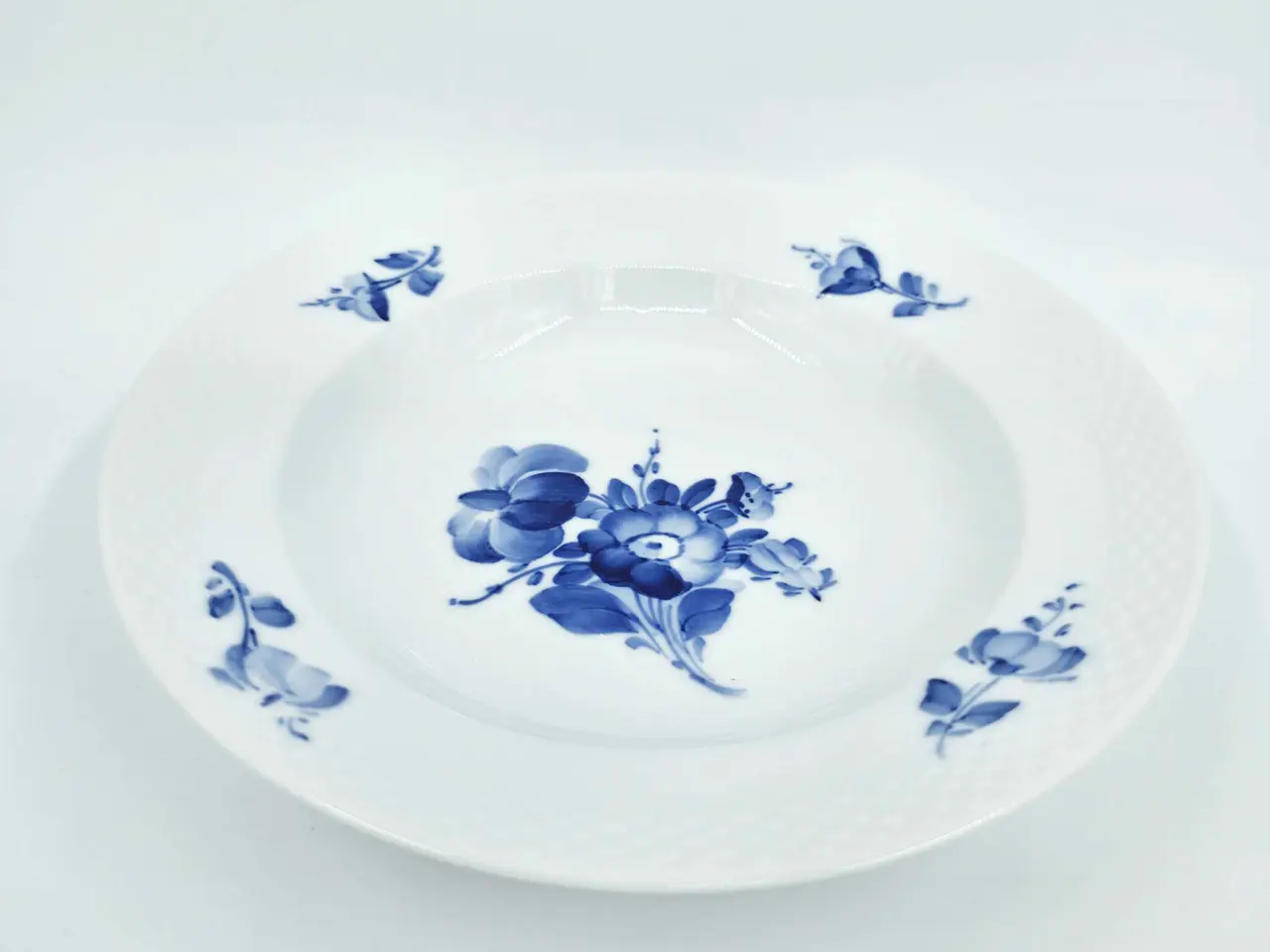 Billede 8 - Blå Blomst Flettet lille dyb tallerken Porcelæn 
