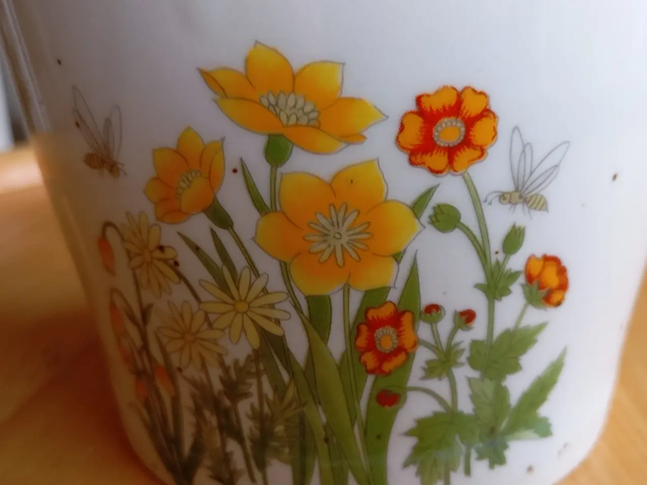 Billede 2 - Retro urtepotte med blomster 