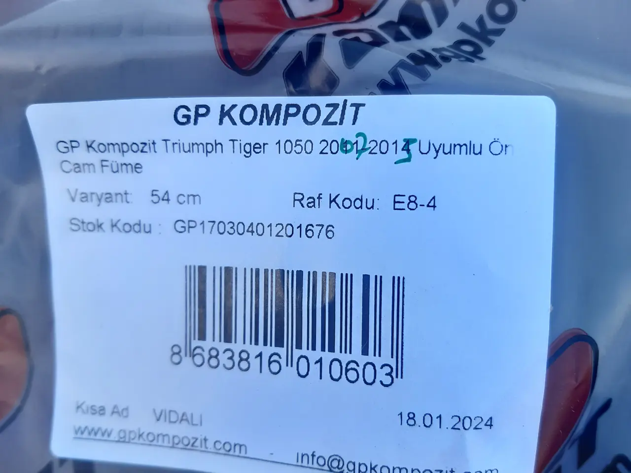 Billede 2 - Vindskærm til Trumph Tiger