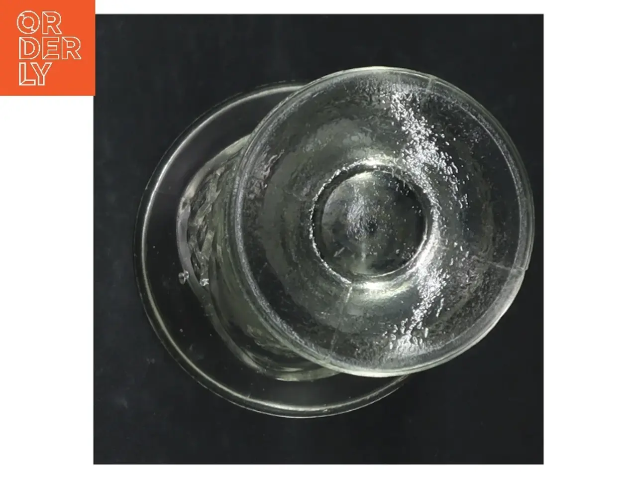 Billede 3 - Glas vase (str. H. 16 cm. ø. 8,5 cm)