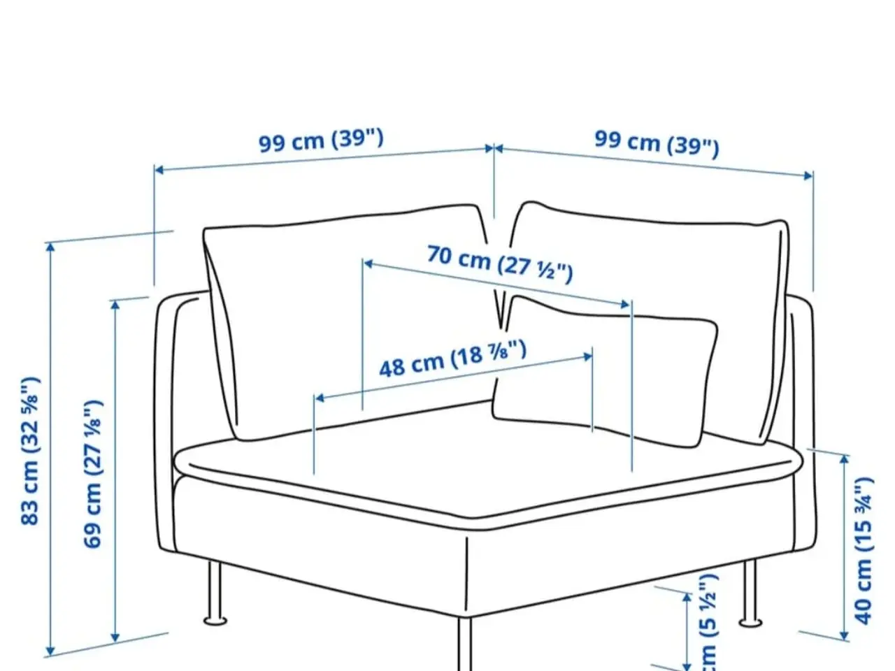 Billede 2 - Söderhamn sofa og stol fra Ikea