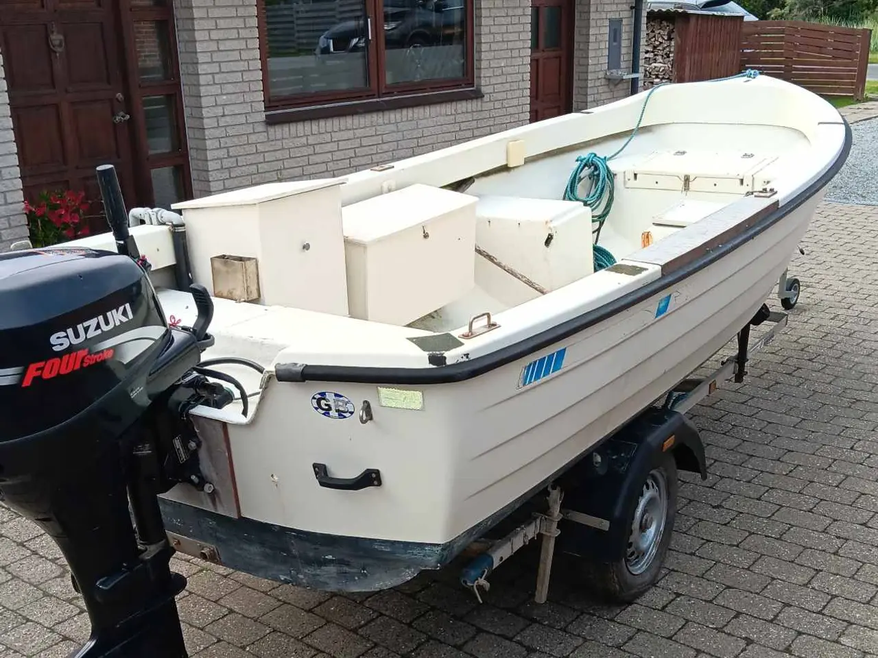 Billede 2 - Crescent 465, 25hk 4takts Suzuki Motor, Bådtrailer