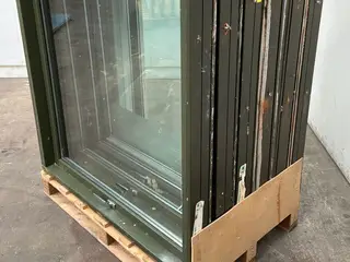 Termovindue 6 Styk grønt 119 × 125 cm med aluminiumsvandnæse