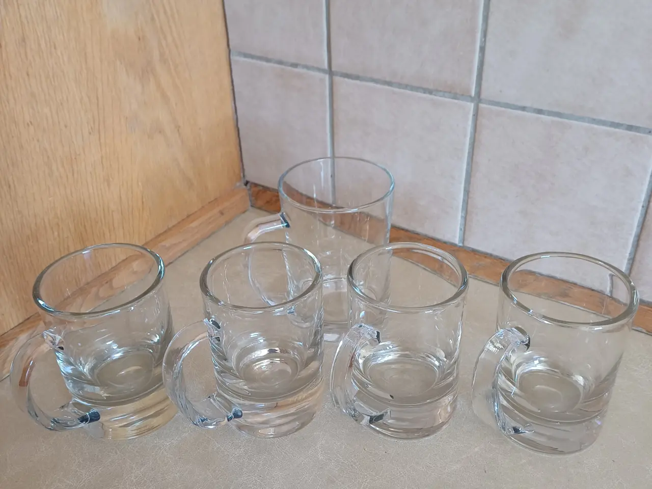 Billede 1 - Ølkrus store i klart glas