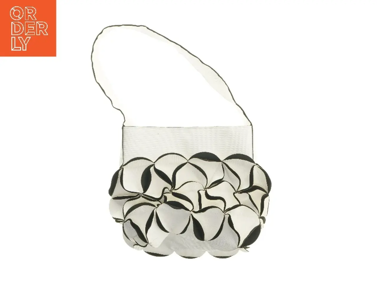 Billede 1 - Dekorativ taske med blomsterdesign (str. 37x31 cm)