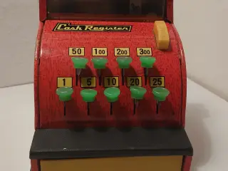 Vintage blik kasseapparat. Virker perfekt.
