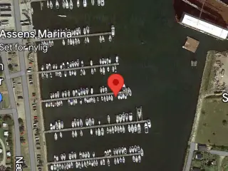 Bådplads i Assens Marina.