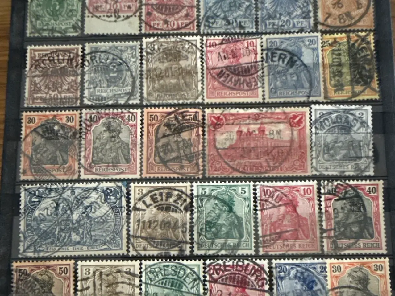 Billede 1 - Samling ældre frimærker fra det gamle Tyskland