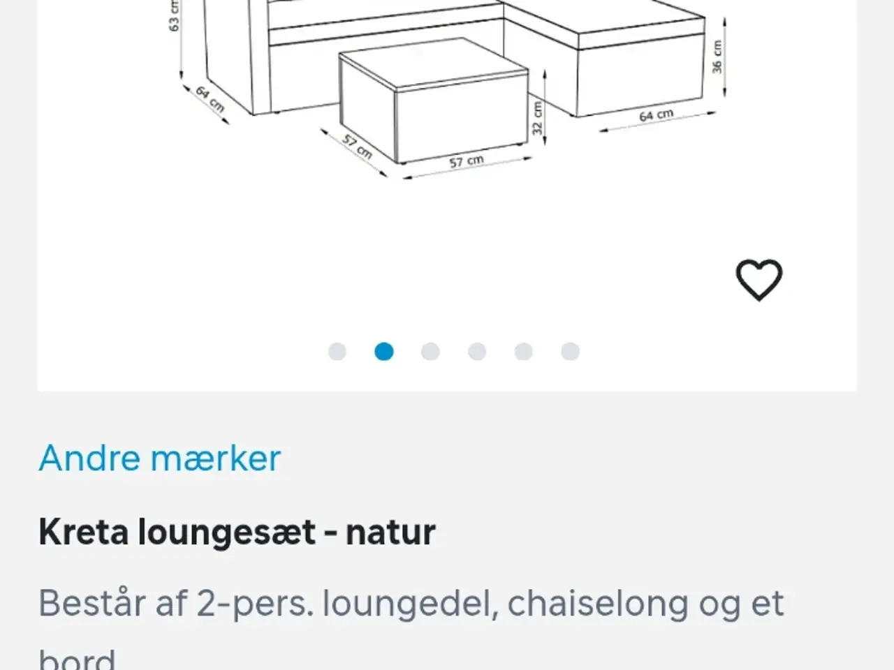 Billede 2 - Kreta Loungesæt