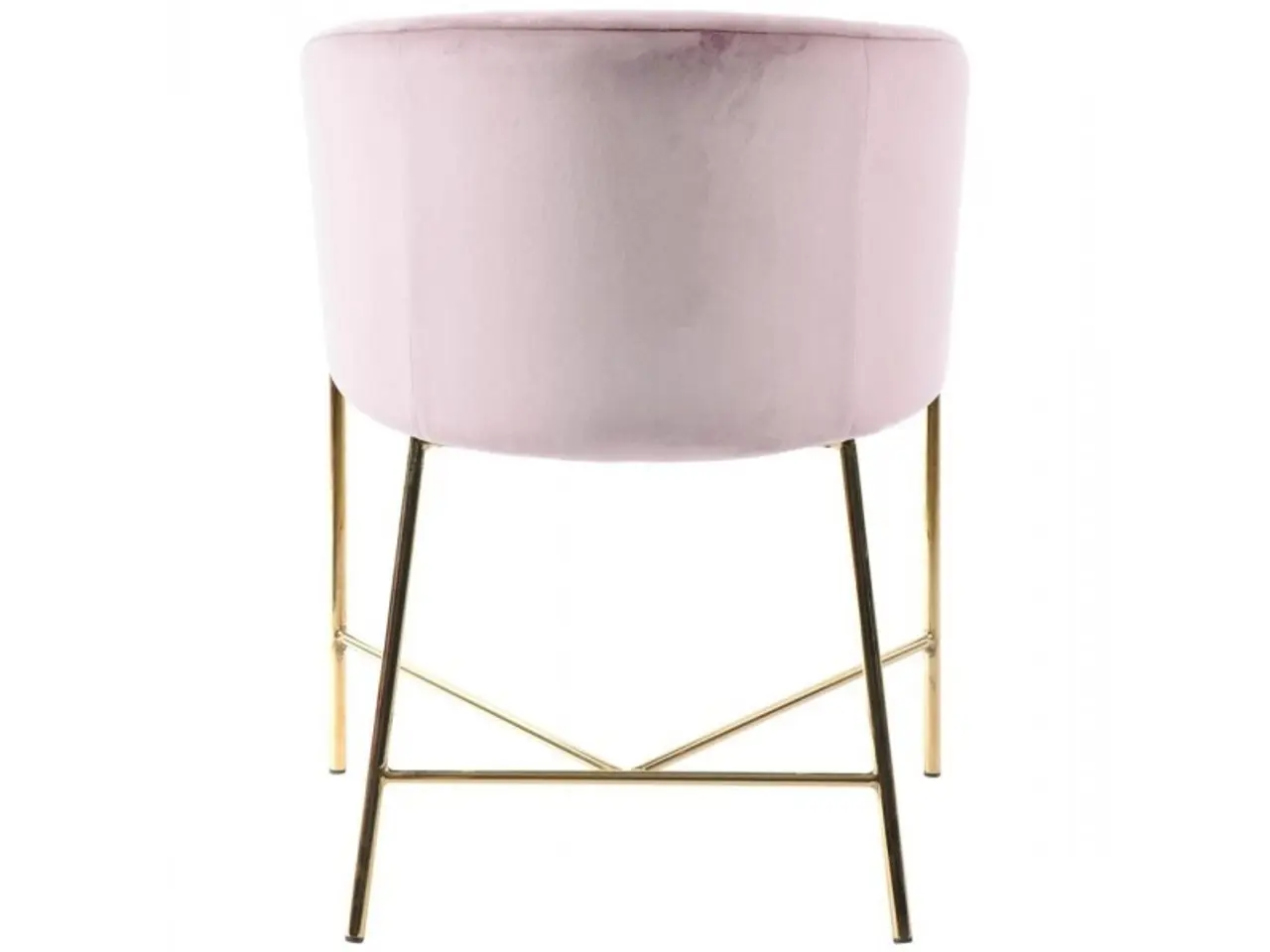 Billede 2 - Nelson armstol - Rosa velour/Guld