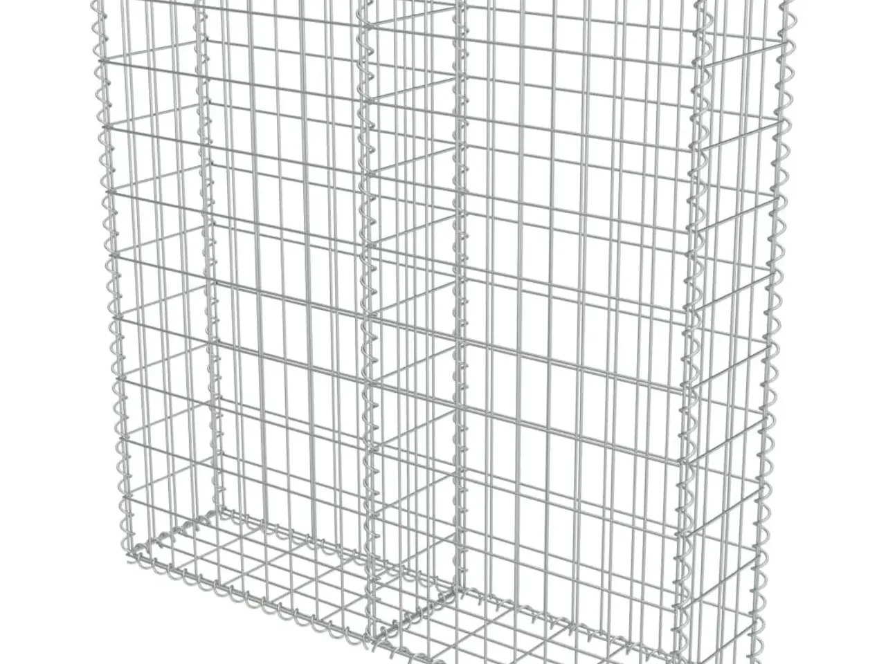 Billede 3 - Gabionvæg med dæksler galvaniseret stål 100 x 20 x 100 cm
