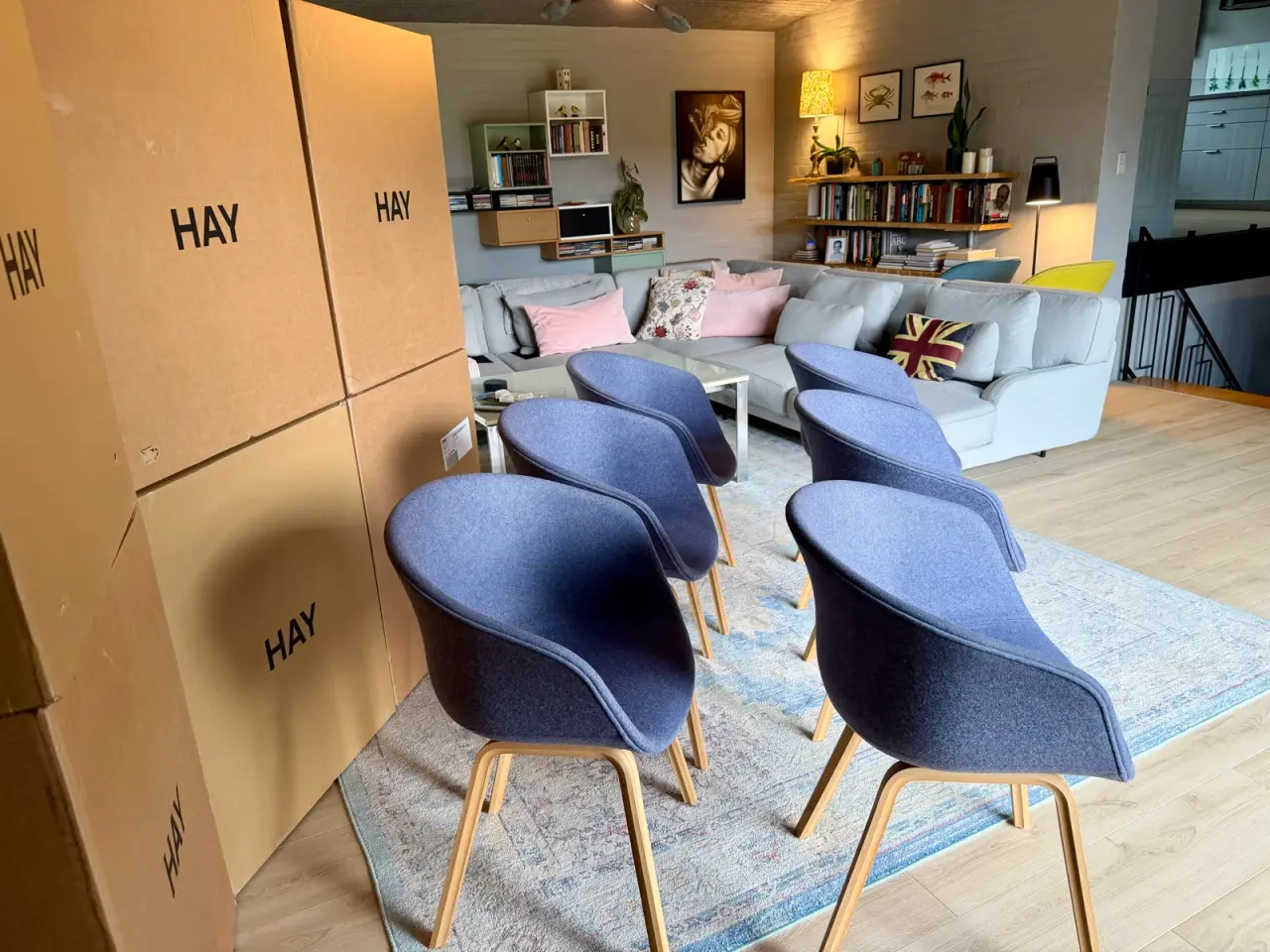 Billede 6 - 6 stk. HAY 'About A Chair' (AAC) spisebordsstole –