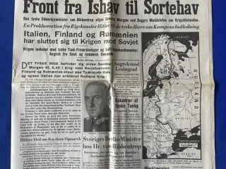Avis - Politiken - 23. Juni 1941 - Krigen mod Rusland