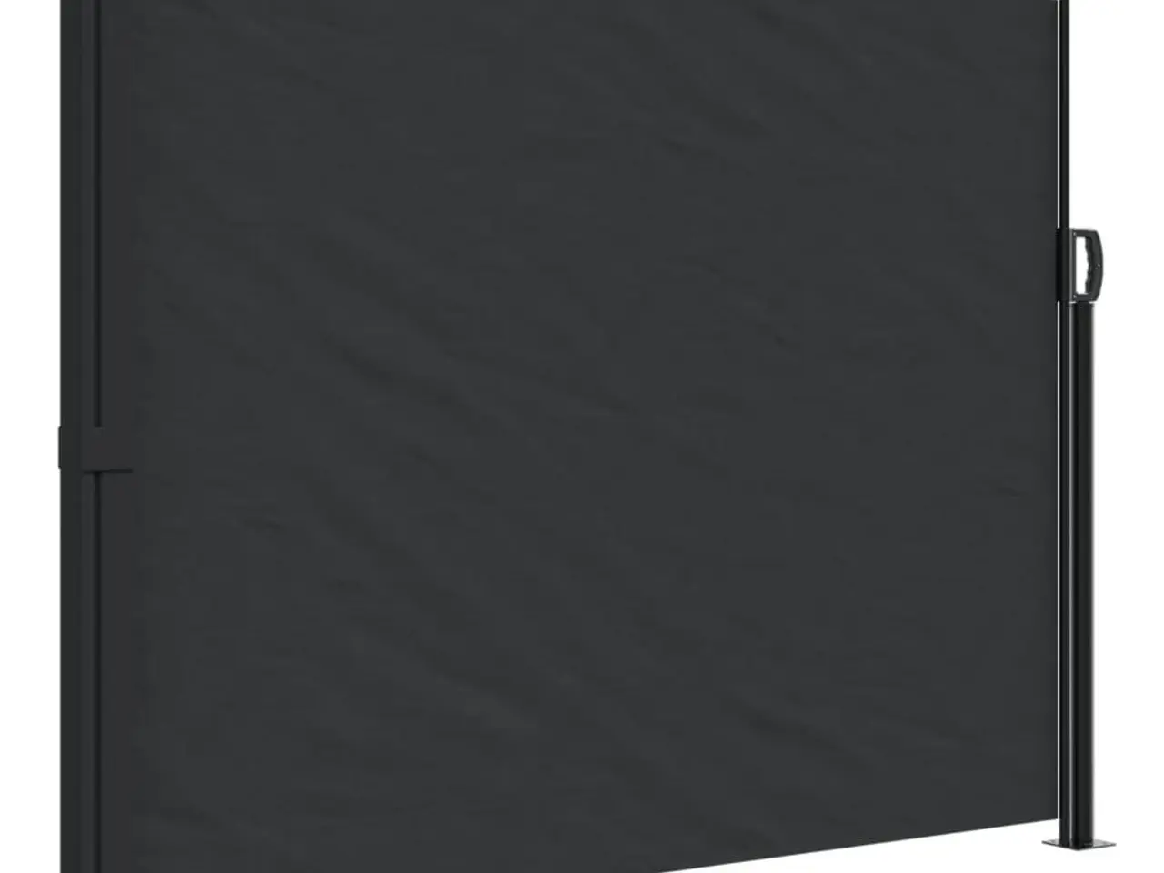 Billede 2 - Sammenrullelig sidemarkise 160 × 600 cm - sort