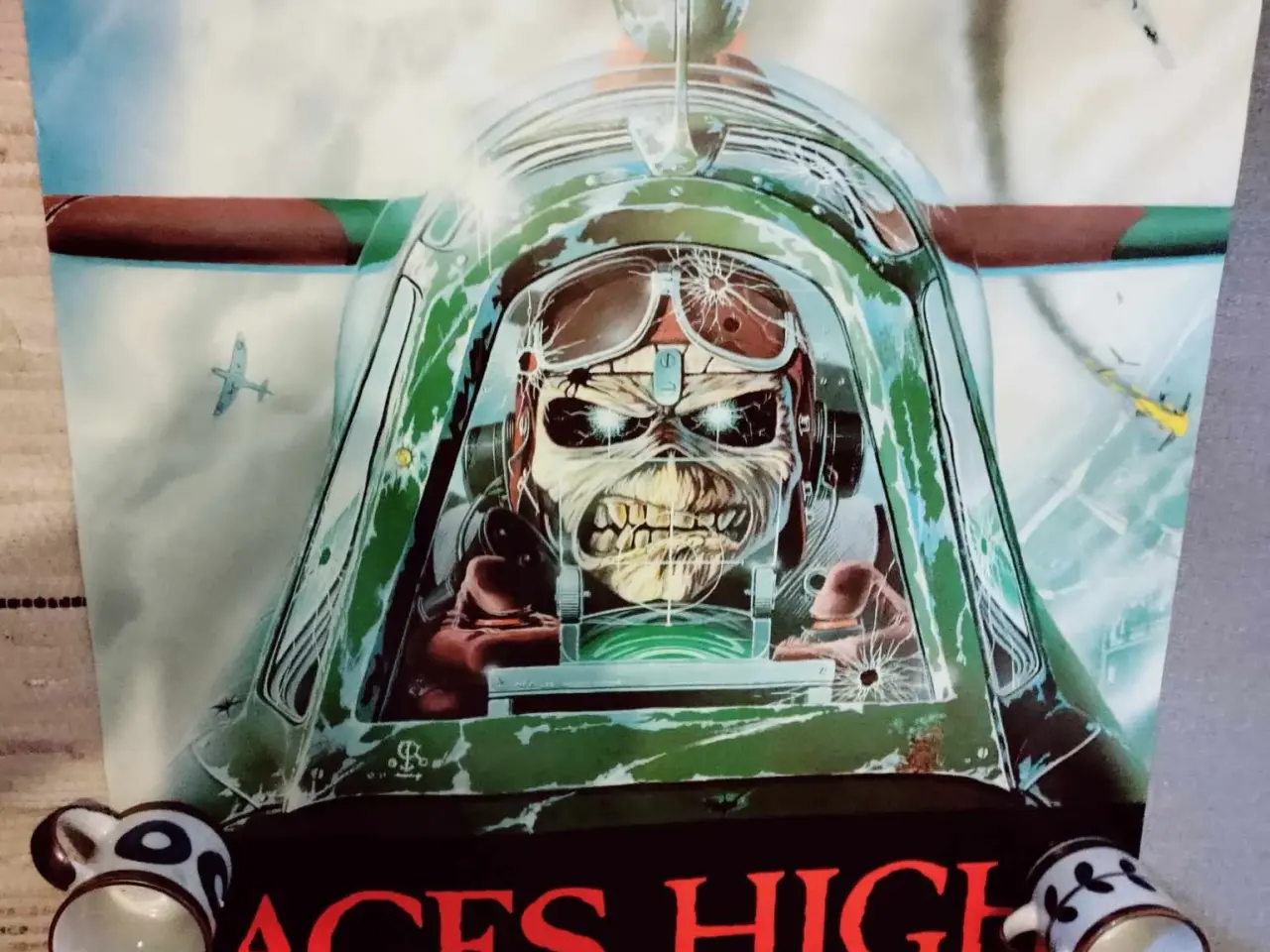 Billede 7 - ed retro plakat fra 1985 med iron maiden aces high