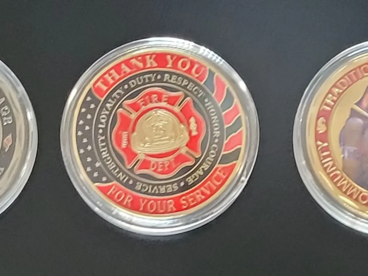Billede 1 - USA 3 stk forskellige brand - fire dept. MEDALJER