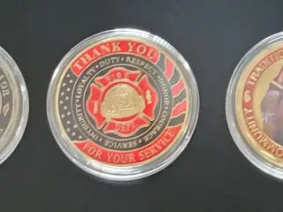 USA 3 stk forskellige brand - fire dept. MEDALJER