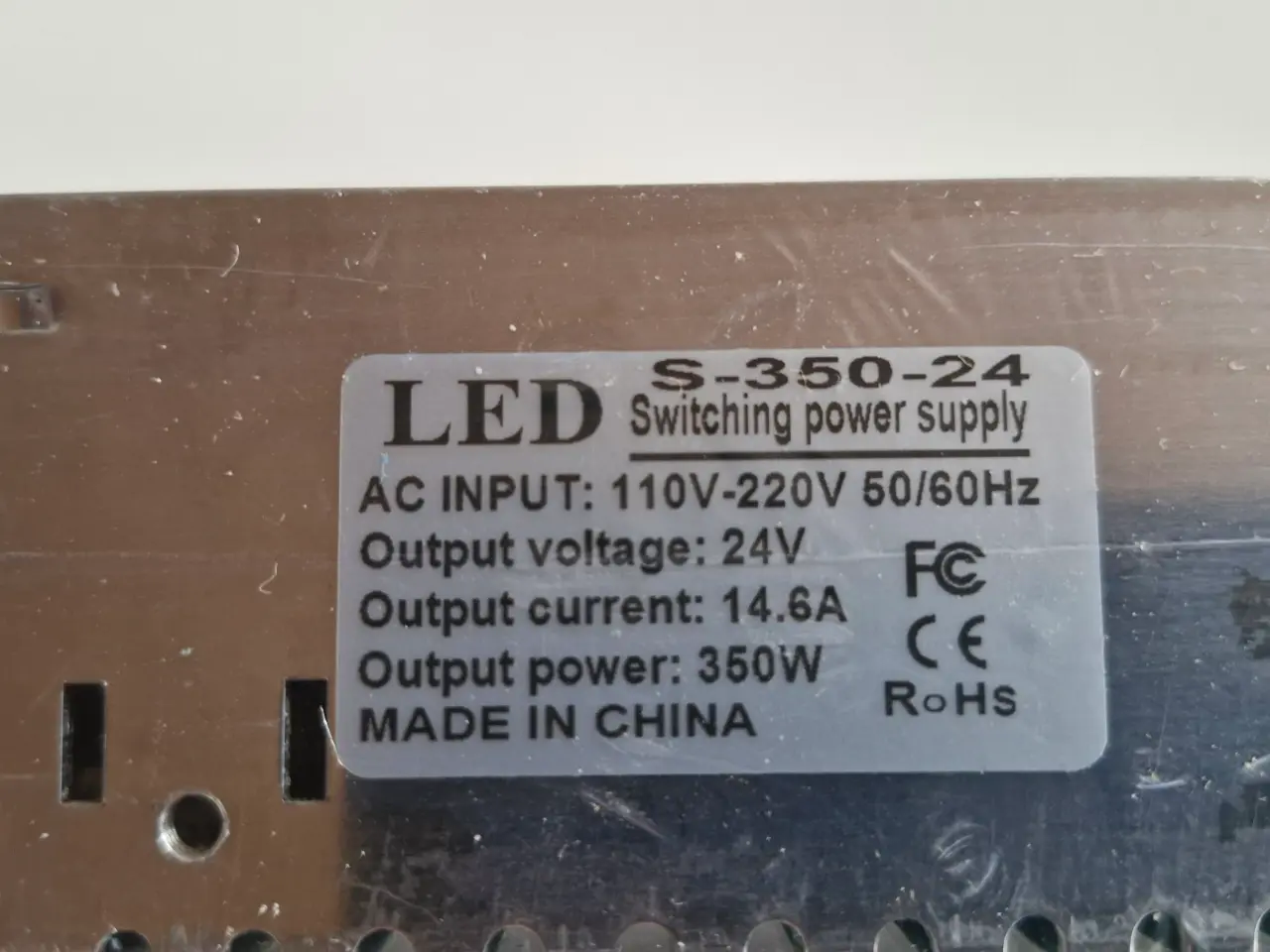 Billede 2 - 350W strømforsyning, 220VAC/24VDC