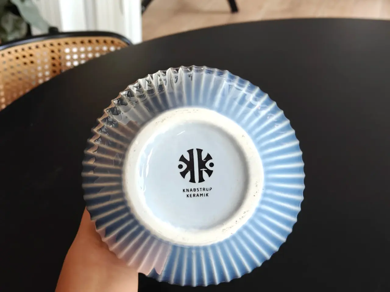 Billede 4 - Knabstrup Ripple Vase lyseblå 20 cm