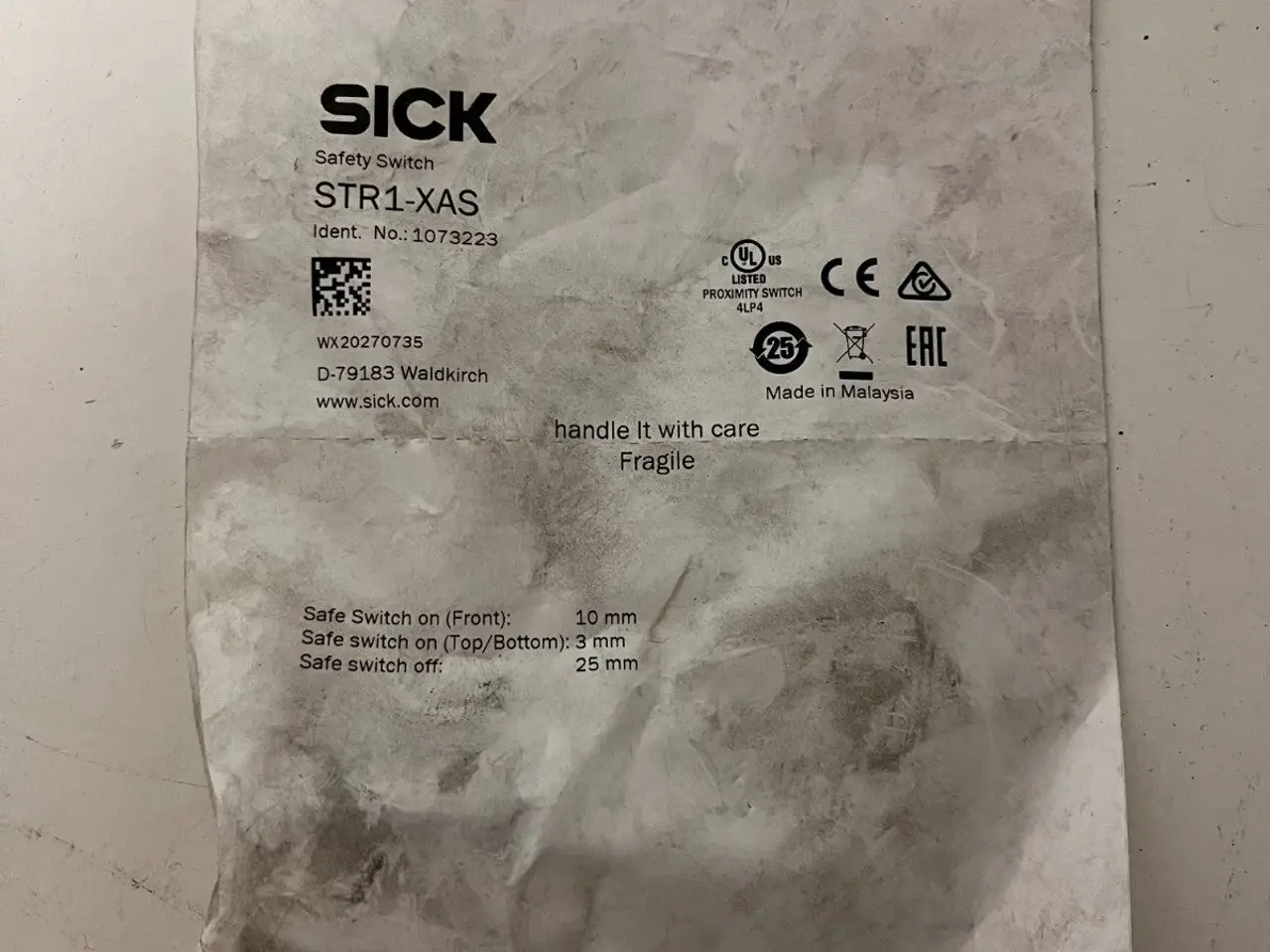 Billede 3 - SICK STR1-XAS RFID Safety kontakt Actuator 1073223