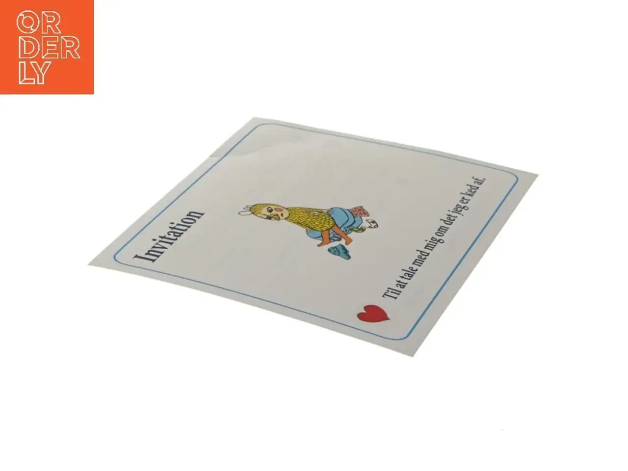 Billede 3 - Invitation kort med illustration (str. 15x10,5 cm)