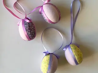 Mini påskeæg. pastel mix, 4 stk samlet