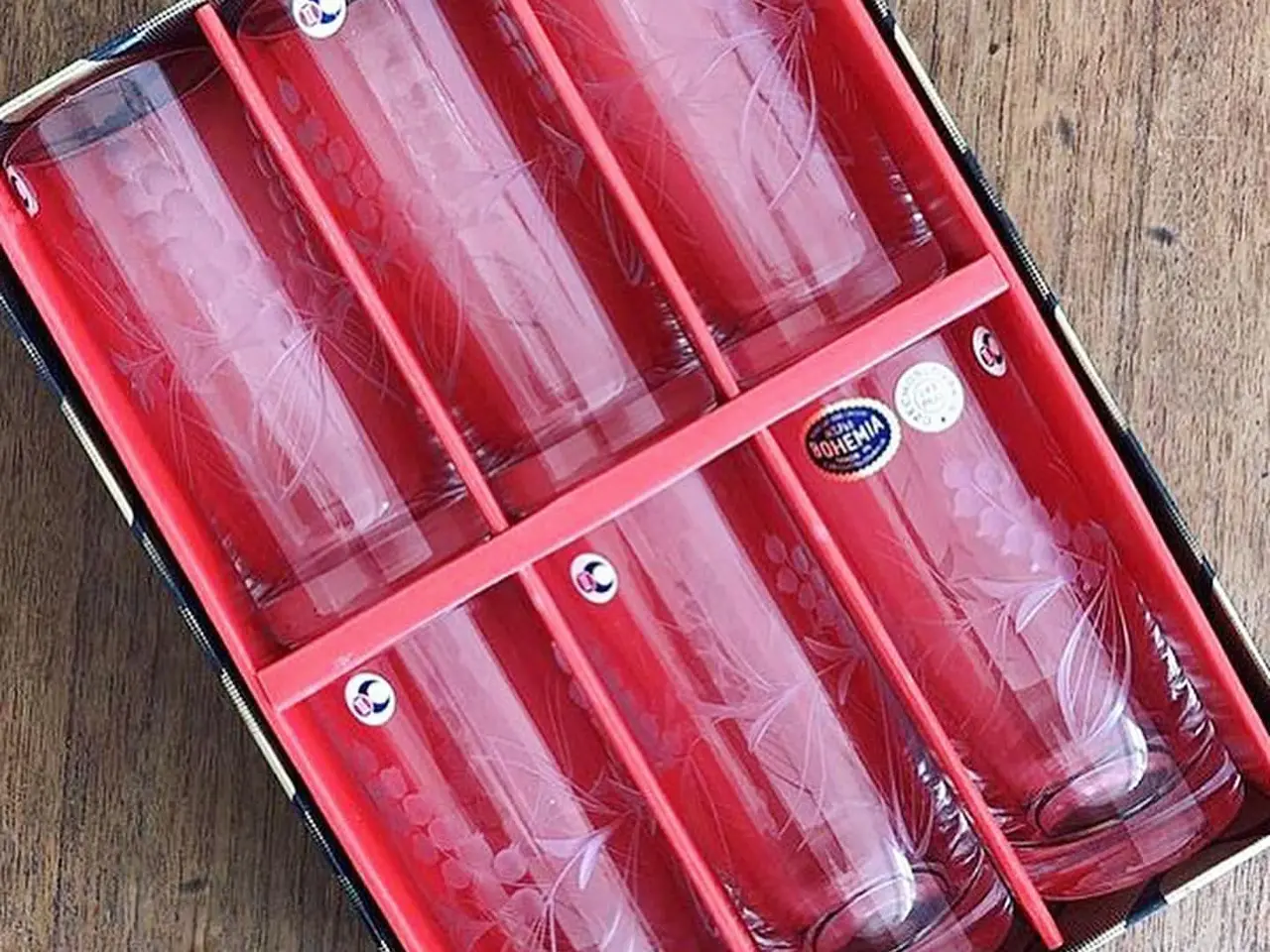 Billede 9 - Krystal, sodavand m slibninger, 6 stk i original æske