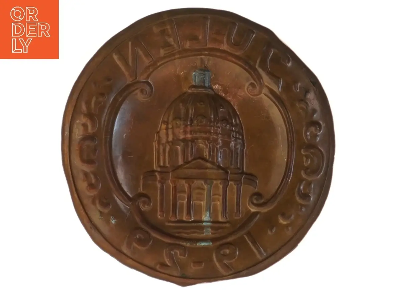 Billede 2 - Julen 1929 dekorativt vægophæng (str. Ø 18,5 cm)