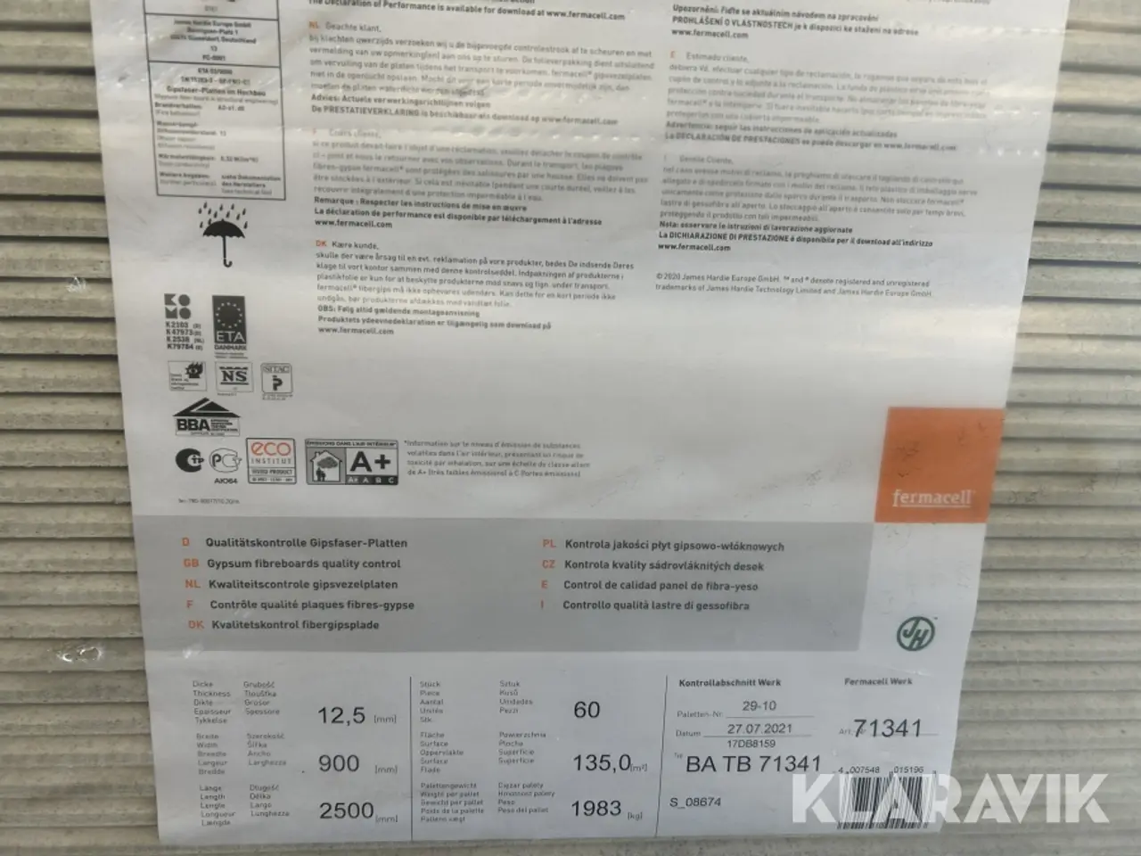 Billede 4 - Fermacell plader 4-faset spartelkant 60 styk