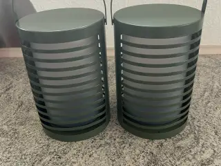 2 lanterne i grøn.
