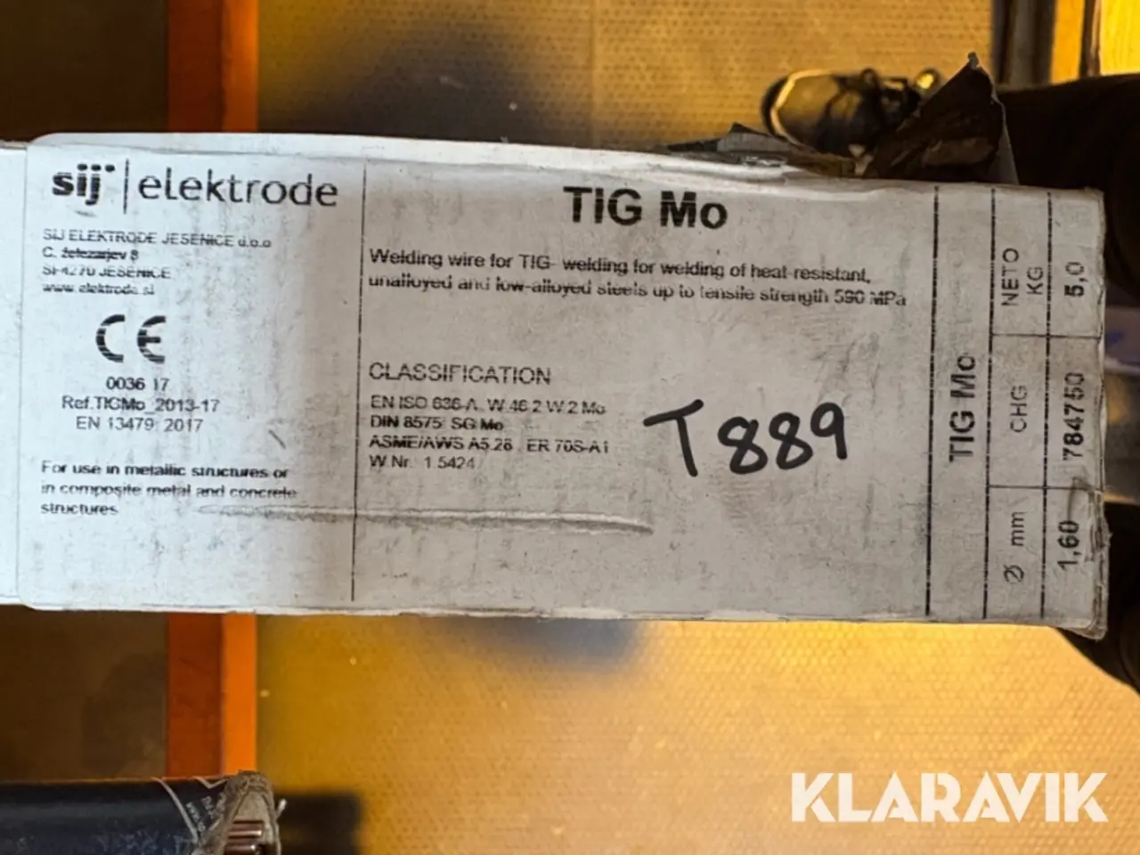 Billede 2 - Svejsetråd Siv elektrode TIG Mo - 2 pakker