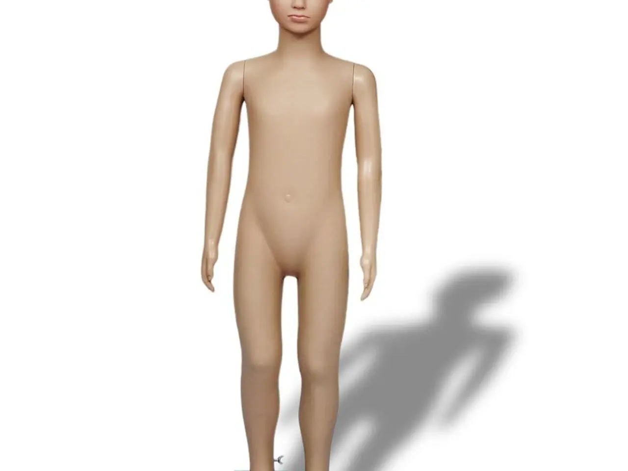 Billede 3 - Barnemannequin - drengekrop, 110 cm, beige med glasbase