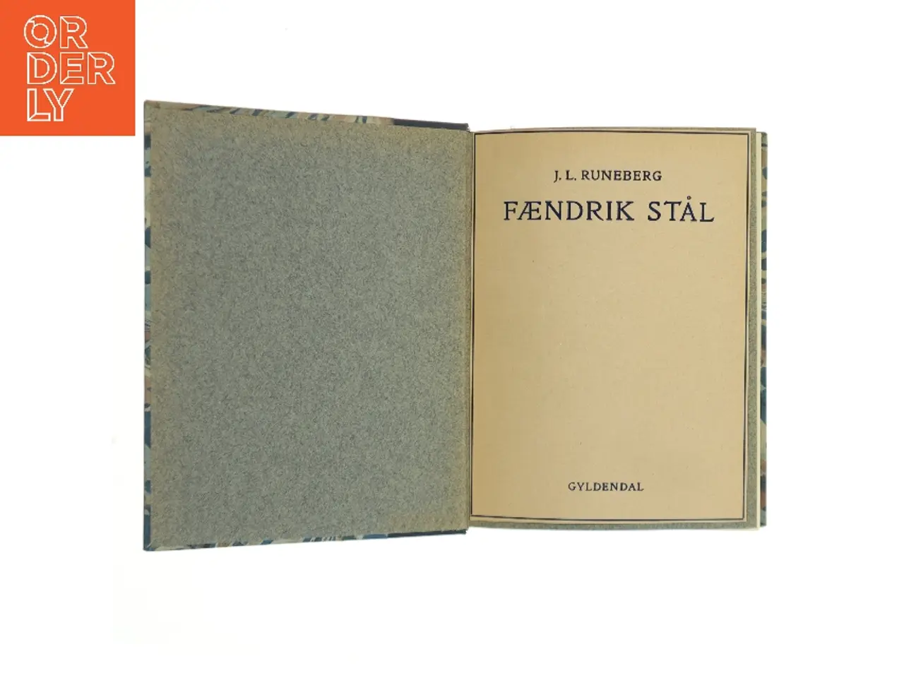 Billede 1 - Fændrik Stål af J. L. Runeberg (Bog)
