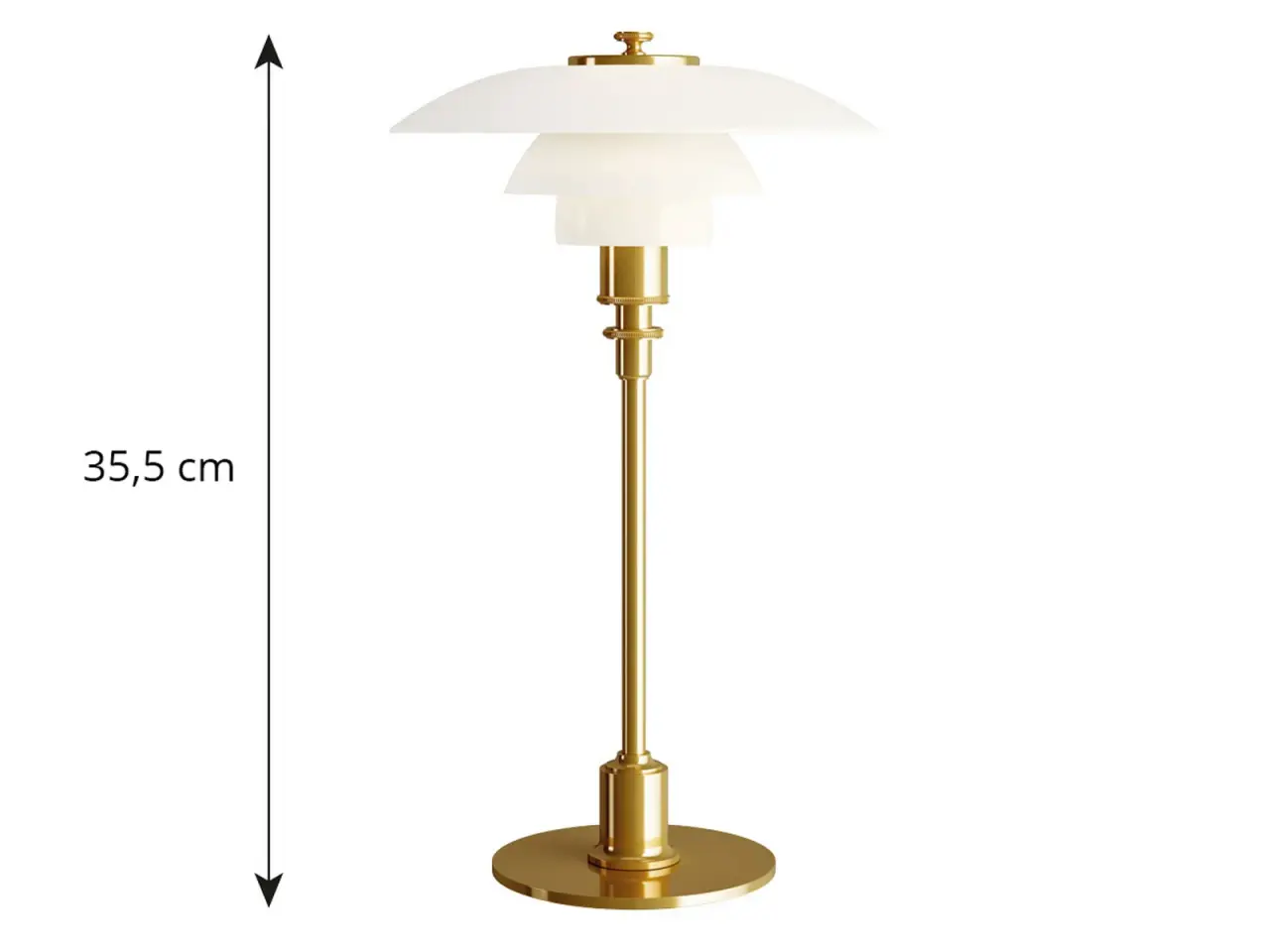 Billede 1 - NY PH 2/1 bordlampe messing - kan sendes