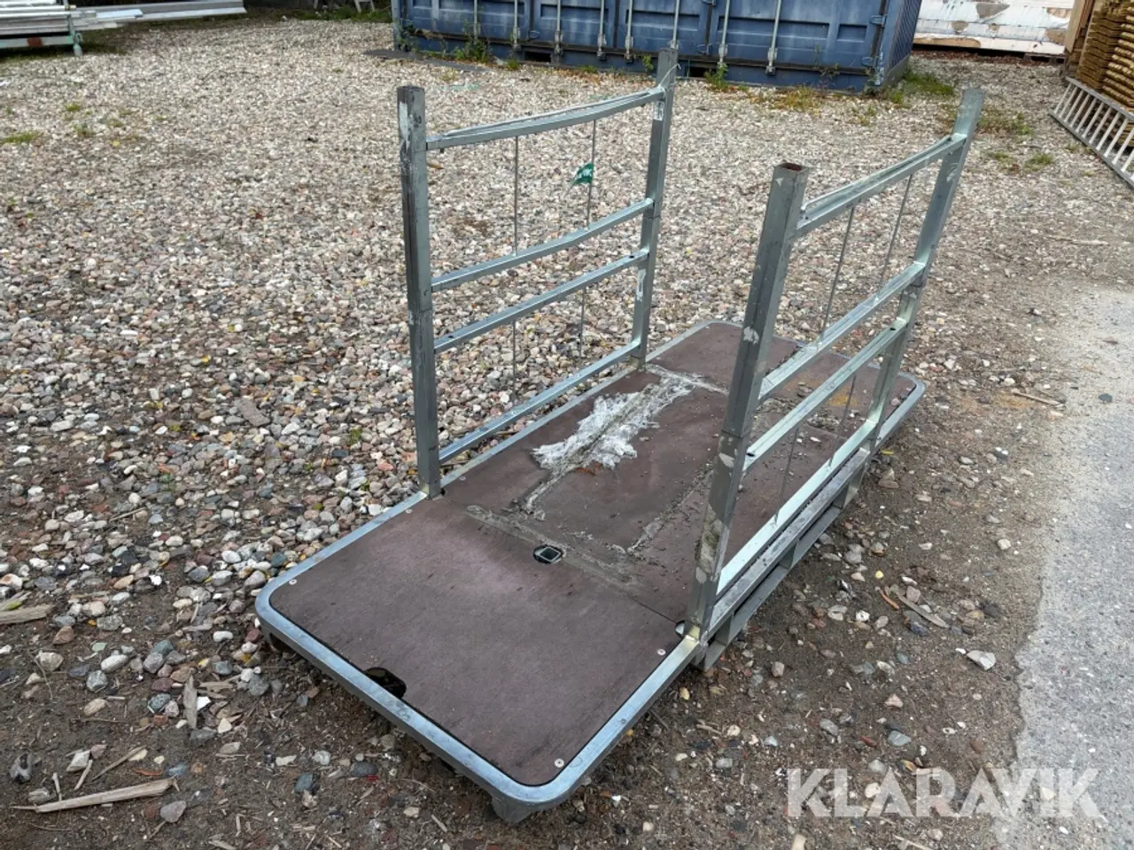 Billede 4 - Materialehåndteringsenhed med 4 aftagelige sidegitre