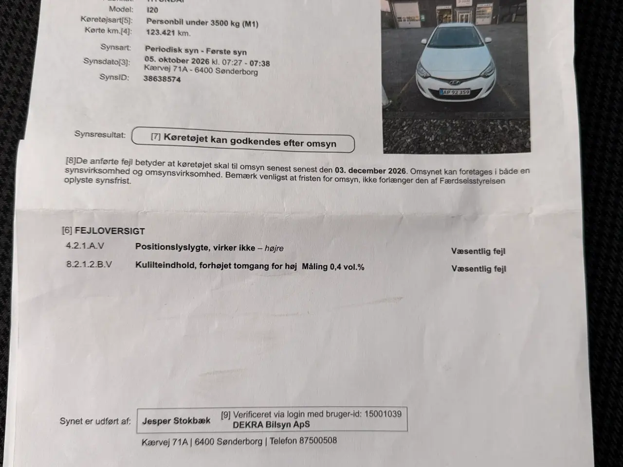 Billede 8 - I20 med nyere dæk og partikelfilter
