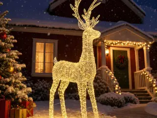 LED-rensdyr til julebelysning LOVIISA 1000 LED - varm hvid