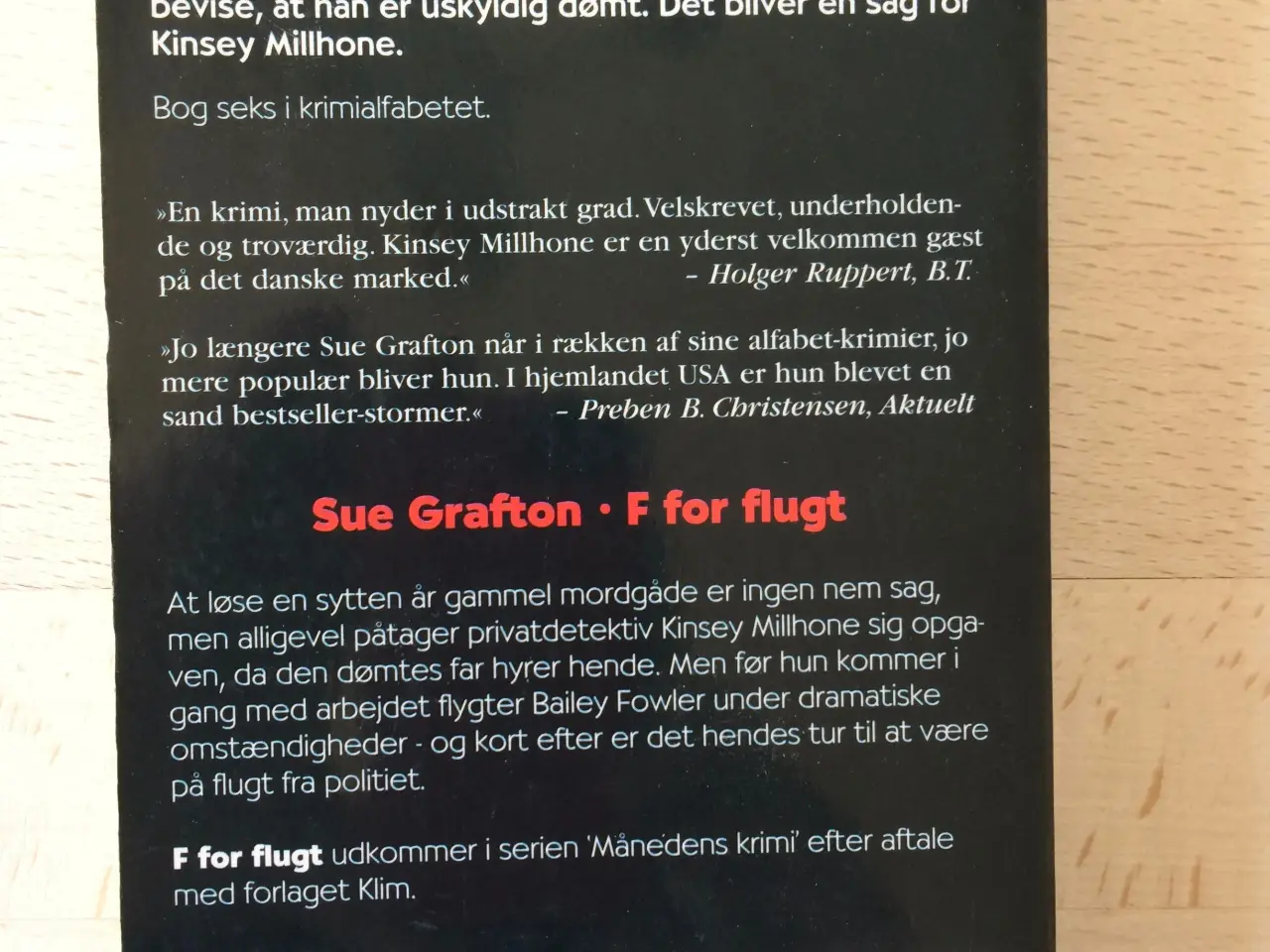 Billede 2 - F for flugt, Sue Grafton