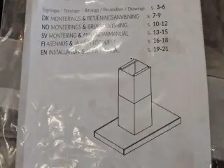Emhætte, ubrugt EICO I 90 ECO