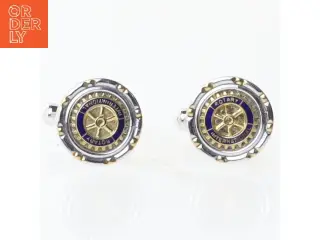 Manchetknapper med uremotiv (str. 1,5x1,7 cm)